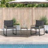  Set vanjskog namještaja s jastukom 3 pcs Sivi | Eponuda.ba