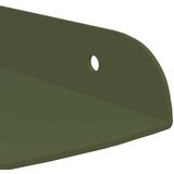  Lebdeća polica s policom 4 pcs Maslinasto zelena 18 x 18 x 2 cm | Eponuda.com
