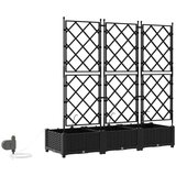  Vrtna saksija 3 pcs Crna 120 x 40 x 126 cm Plastika | shoptok.hr