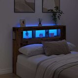 vidaXL LED uzglavlje boja drva 140x18,5x103,5 cm konstruirano drvo | shoptok.hr
