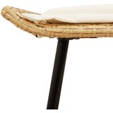  Set vrtnog namještaja od 4 dijela s jastučićima prirodni poli ratan | shoptok.hr