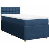  Krevet s oprugama i madracem plavi 90 x 190 cm od tkanine | shoptok.hr