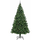 vidaXL Umestno božično drevo Zelena 240 cm PVC, jeklo in plastika | Shoptok.si