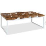 In Stol za Kavu Tikovina i Smola 110x60x40 cm | shoptok.hr