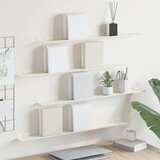  Lebdeća polica Zidne 4 pcs Bijeli 80 x 9 x 2,5 cm Čelik | shoptok.hr