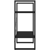Ormarić za knjige s 2 razine crni 60x30x70 cm konstruirano drvo | shoptok.hr