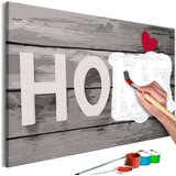  Slika za samostalno slikanje - Grey Letters 60x40 Cijene