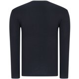 Dewberry TRIPLE SET T8587 V COLLAR MEN'S SWEATSHIRT-BLACK-BLACK-BLACK | Shoptok.si