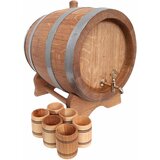  Hrastova bačva 10L + 6 čaša | shoptok.hr