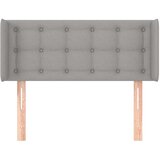  Uzglavlje s ušima svjetlosivo 103x16x78/88 cm od tkanine | shoptok.hr