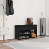  Klupa za cipele Crna 80 x 30 x 45 cm Konstruirano drvo | shoptok.hr
