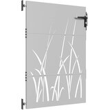  Vrtna vrata 85 x 150 cm od čelika COR-TEN s uzorkom trave | shoptok.hr