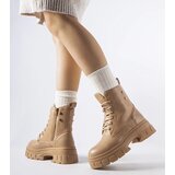 Gemre Beige boots on a thicker sole Melicucca | shoptok.hr