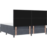  vzmetnica z osnovo s senom temno siva 200x200 cm žamet, (22052506) | Shoptok.si