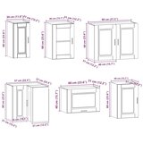 vidaXL 11-dijelni set kuhinjskih ormarića "Porto" bijelo izrađeno drvo | shoptok.hr