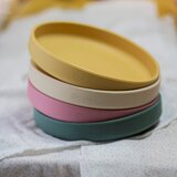 Petite&Mars Silikonski krožnik z vakuumom 6m+ Take&Match, peščeno rjava | Shoptok.si