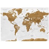  Samoljepljiva foto tapeta - World Map: White Oceans 392x280 | shoptok.hr