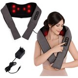 Shiatsu masažer za vrat i leđa s grijanim pojasom za masažu, rotirajućim glavama 24W KADEN | shoptok.hr