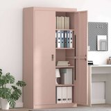 Ormarić Omarica za shranjevanje 2 pcs Roza 90 x 40 x 180 cm Jeklo, (5000152584) | Shoptok.si