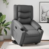 Maison Chic Naslanjač - Relax naslanjač s funkcijo vstajanja siva umetno usnje, (22040246) | Shoptok.si