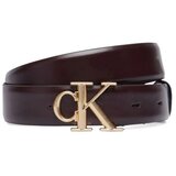 Calvin Klein Jeans Pasovi Lv04f7074g Round Ck Buckle 30mm Kostanjeva Cene