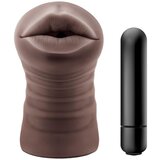  Enlust Krystal - vibrirajuća umjetna usta s MI slikama (smeđa) | shoptok.hr