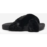 Resti Slippers with fur in black Mashte - Footwear | Shoptok.si