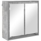  Kupaonski ormar s ogledalom Zidne Betonski sivi 60 x 20 x 60 cm | shoptok.hr