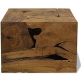 Maison Chic Klubska mizica - kavna mizica - Nizka mizica 50x50x35 cm prava tikovina rjava, (21754154) Cene