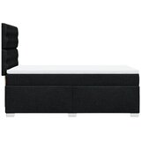  Krevet s oprugama i madracem crni 100 x 200 cm od tkanine | shoptok.hr
