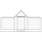  Kokošinjac od pocinčanog čelika 3 x 1 x 1,5 m | shoptok.hr