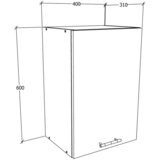 MID.YOU KUHINJSKA ZGORNJA OMARICA | Shoptok.si