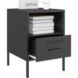  Noćni ormarići 2 kom crni 36 x 39 x 50,5 cm čelični | shoptok.hr