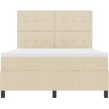 Box Postelja s škatlastim vzmetenjem z vzmetnico Bež 140x200 cm Tkanina, (22083116) | Shoptok.si