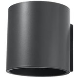 Nice Lamps Temno siva stenska svetilka ø 10 cm Roda – Cene