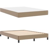  Postelja z vzmetnico Kapučino 160 x 200 cm Umetna koža | Shoptok.si