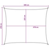  Jedrilica za sunčevu sjenu 2,5 x 3 m HDPE Pravokutni | shoptok.hr