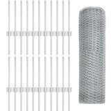  Oznake za ograjo 11 kosov U-kanal 40 cm Galvanizirana jeklenka, Šesterokotni plot 0.4x50 m Galvanizirana jeklenka | Shoptok.si