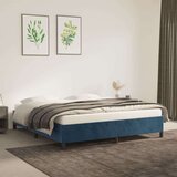  posteljni okvir temno moder 160x200 cm žamet, (20794976) | Shoptok.si