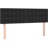  s oprugama i madracem crni 140 x 200 cm od umjetne kože | shoptok.hr