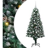 vidaXL Umestno božično drevo Zelena 150 cm PVC, jeklo in plastika | Shoptok.si