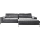 Pure Home Lifestyle SEDEŽNA GARNITURA, rebrasti žamet temno siva Cene