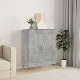 vidaXL Komoda betonsko siva 69,5x34x90 cm inženirski les Cene