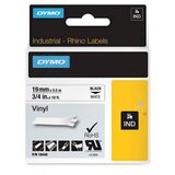 Dymo Trak Rhino Vinyl 18445, 19 mm / 5.5 m (črno/bel), original Cene