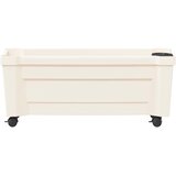 Calypso saksija s kotačima Bijela 79 x 35 x 33 cm PP | shoptok.hr