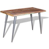  Blagovaonski stol od masivnog obnovljrnog drva 120 x 60 x 76 cm | shoptok.hr