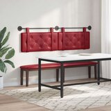  Držeće uzglavlje Zidne Vinska crvena 190 x 55 x 5 cm Lažna koža - boja crnog vina 180 cm bez LED | shoptok.hr