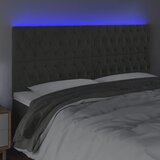 LED uzglavlje tamnosivo 200x7x118/128 cm baršunasto | Eponuda.ba