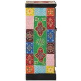  Ručno obojena komoda s vratima 53x30x75 cm masivno drvo manga | shoptok.hr