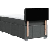  Krevet s oprugama i madracem tamnosivi 90 x 190 cm od tkanine | shoptok.hr
